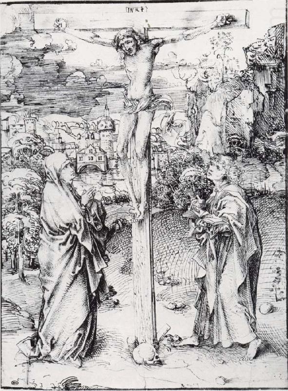 Christ on the Cross between the Virgin and St.John, Albrecht Durer